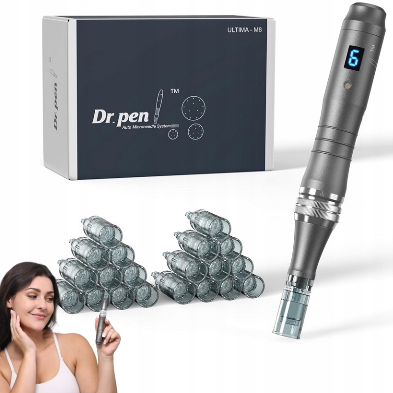 Dr Pen Ultima M8 mykorhigová mezoterapie Bezdrátový 20 kartdridžů