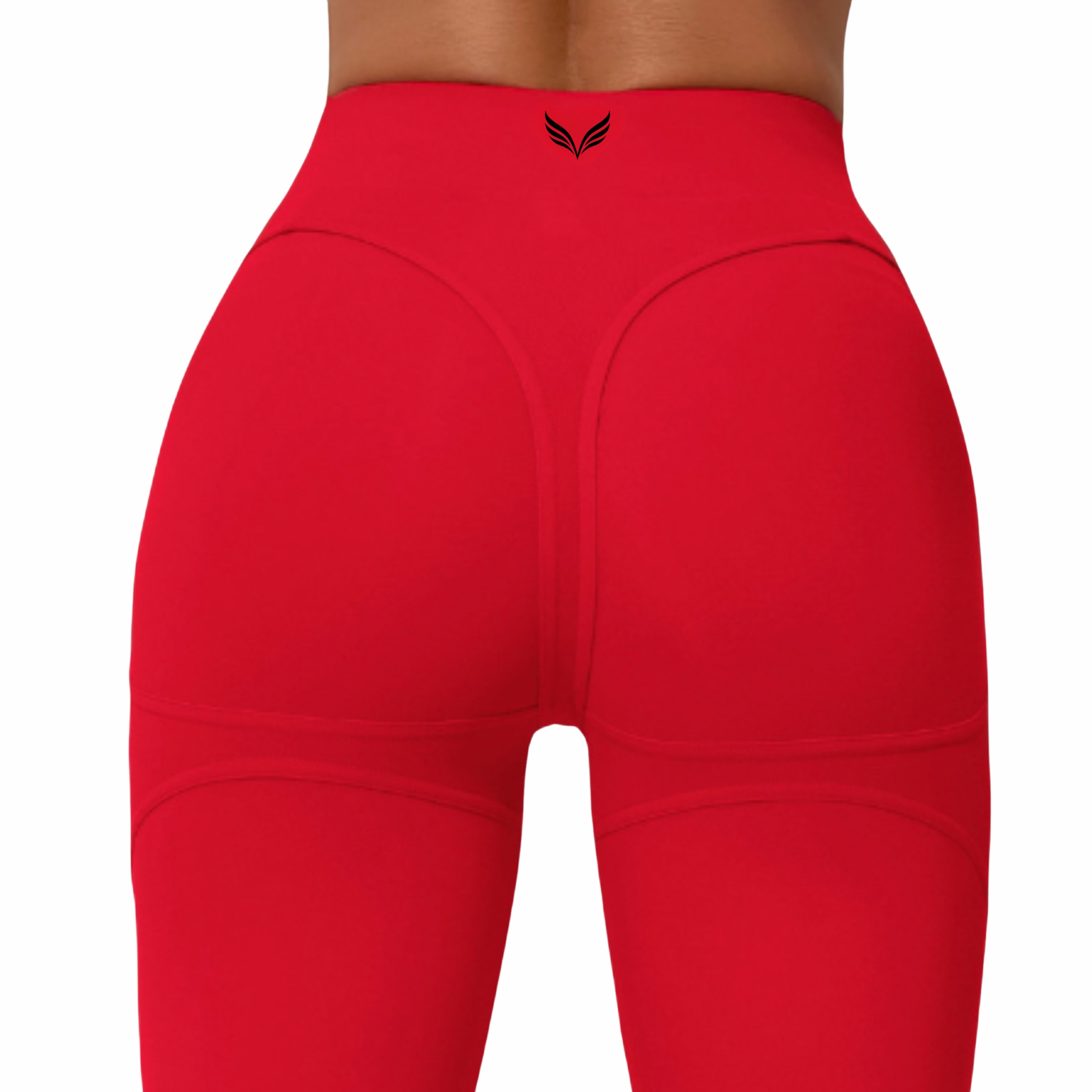 Vivora Contourlift Legginsy Damskie Sportowe Push Up Modelujące Czerwony M