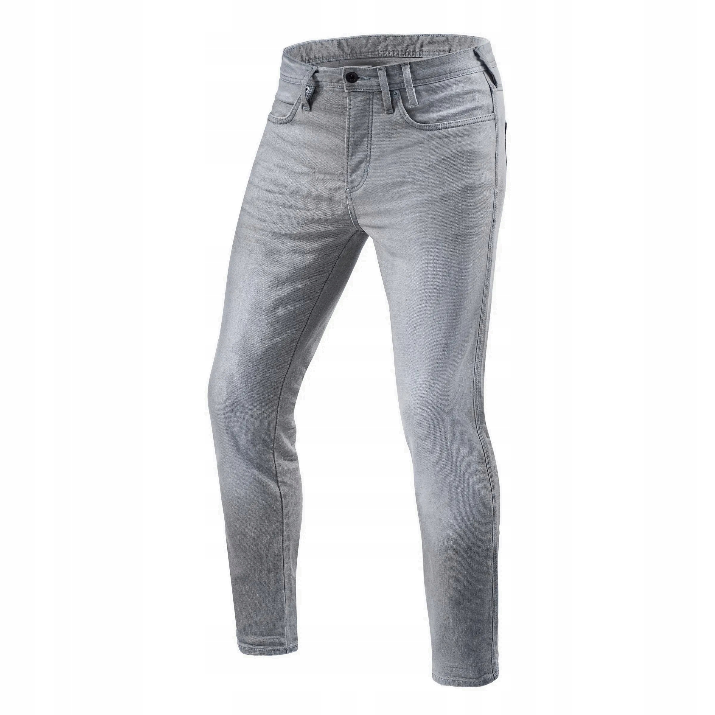 Rev'it Piston 2 Sk Light Grey Nohavice Jeans Moto