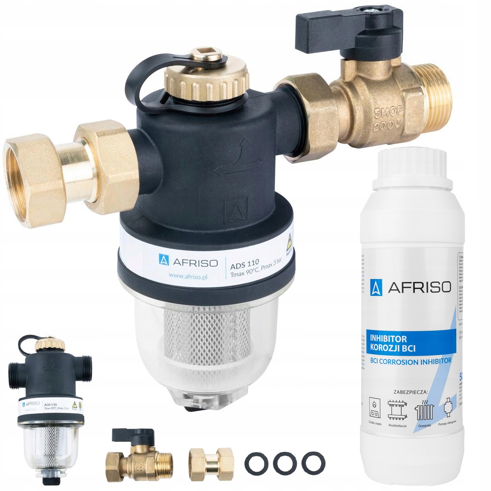 Magnetický Filter Separátor Nečistôt Afriso Ads 110 3/4" Inhibítor