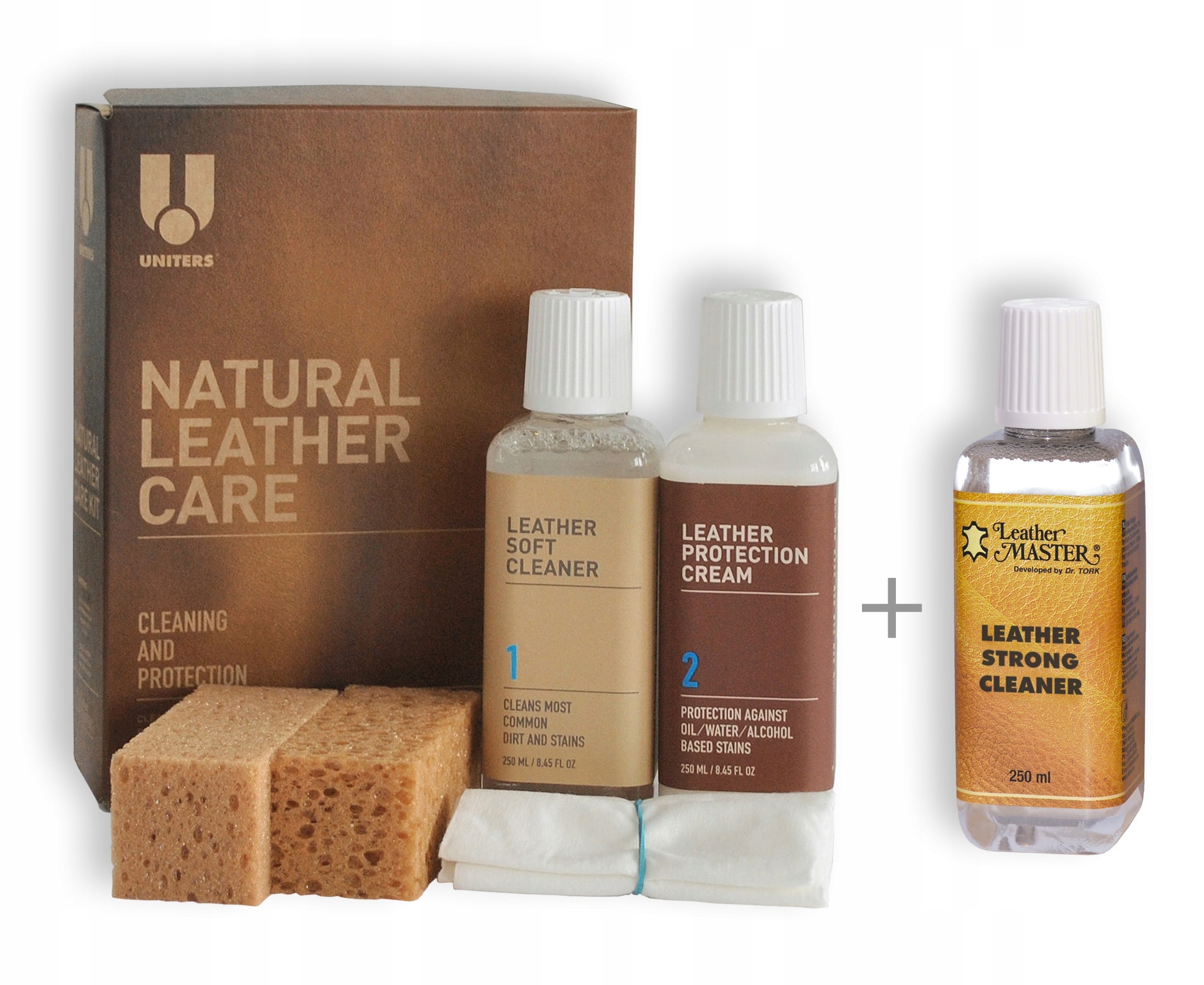 Набор для натуральной кожи SOFT + STRONG 3x250ml