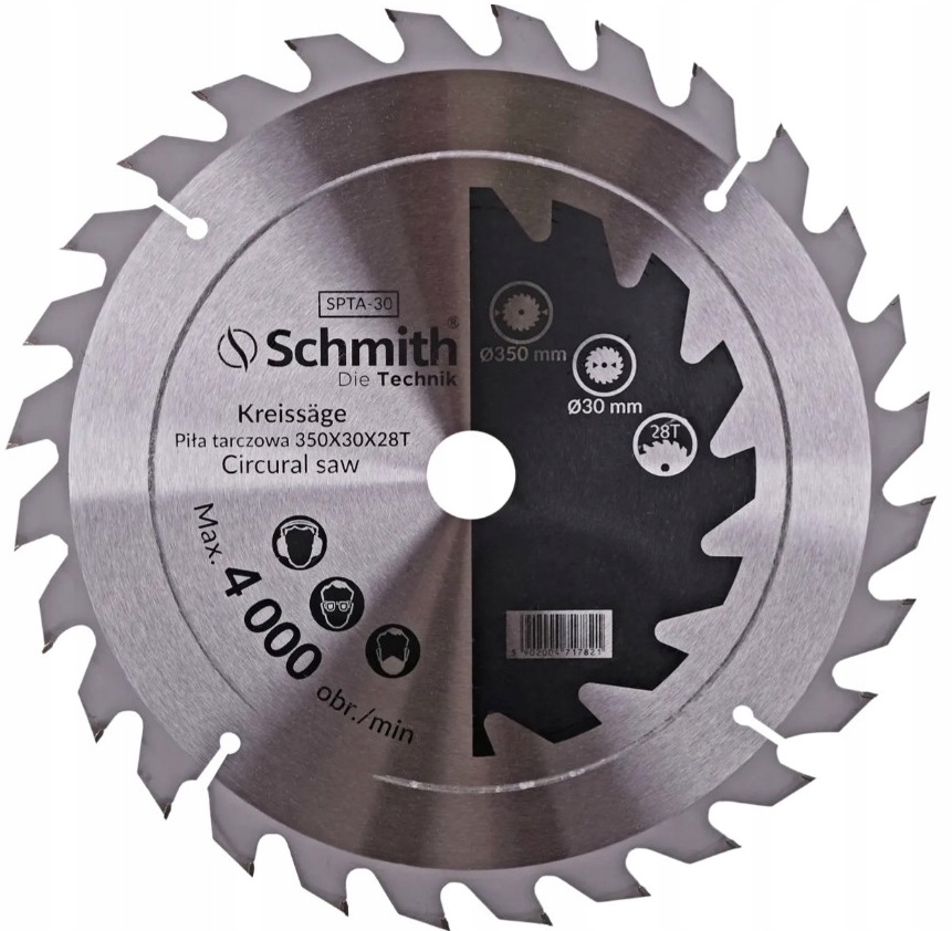 Tarcza Piła Do Drewna Widiowa 350x30x28T Piła Tarczowa Schmith