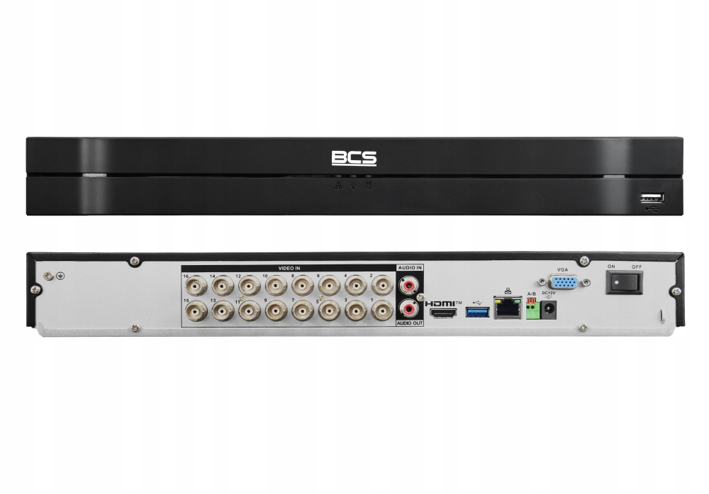5v1 rekordér BCS-L-XVR1602-4KE(5) 16 kanálový, 8 Mpx Bcs Line