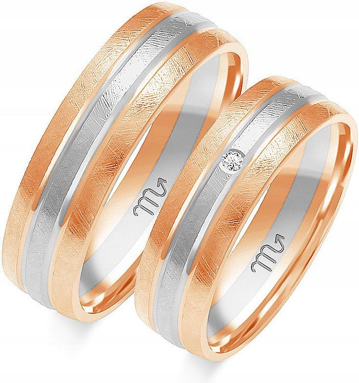 Prsteny z růžového zlata gravírování 585 r 29 30 31 prstýnek 14k