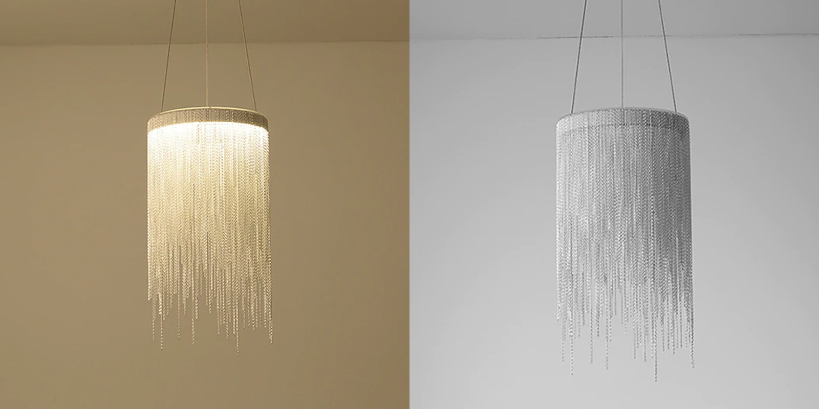 LAMPA WISZĄCA LED SREBRNA NOWOCZESNA METAL CHAIN Kod producenta APP889-CP