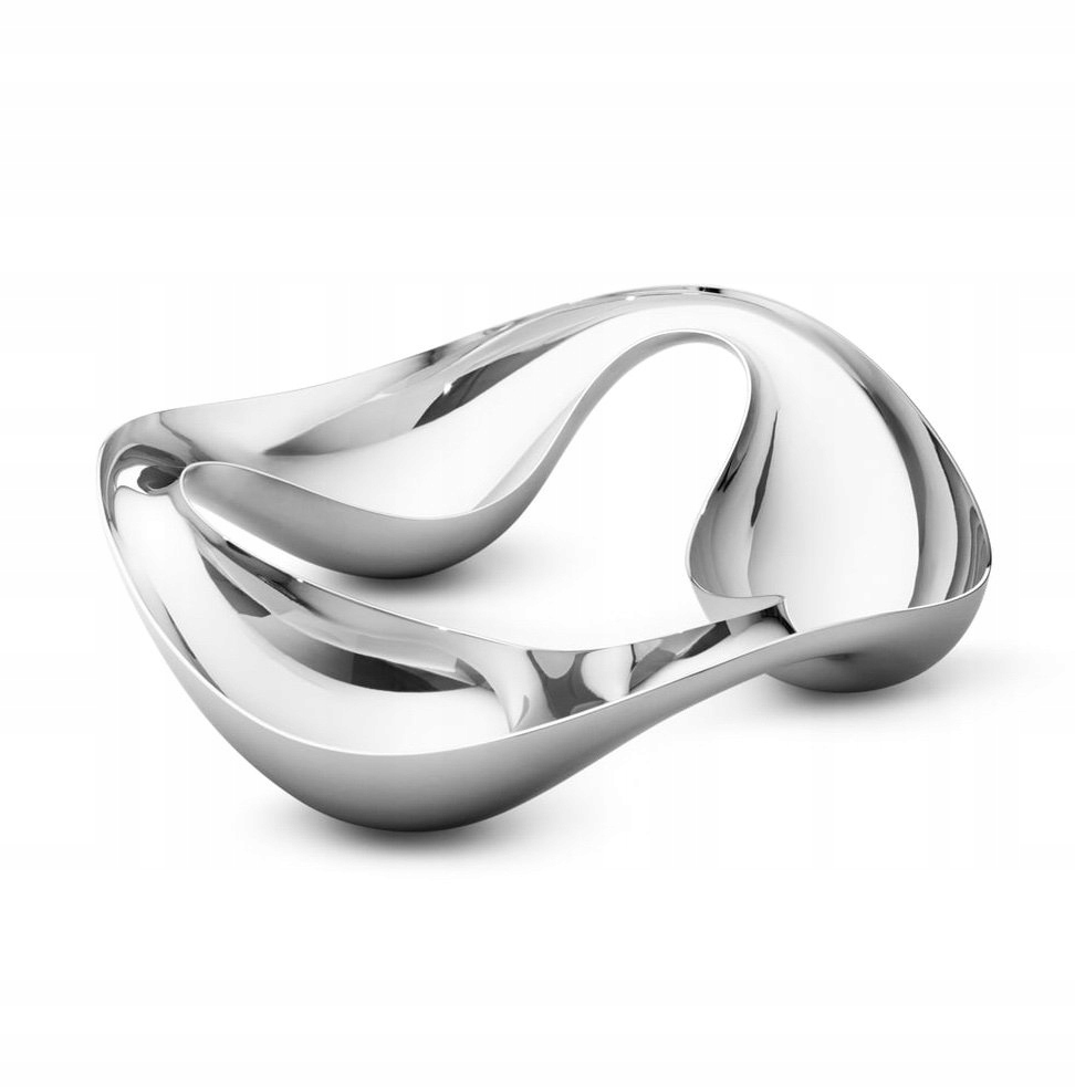 Georg Jensen Cobra Oceľová miska na občerstvenie Miska
