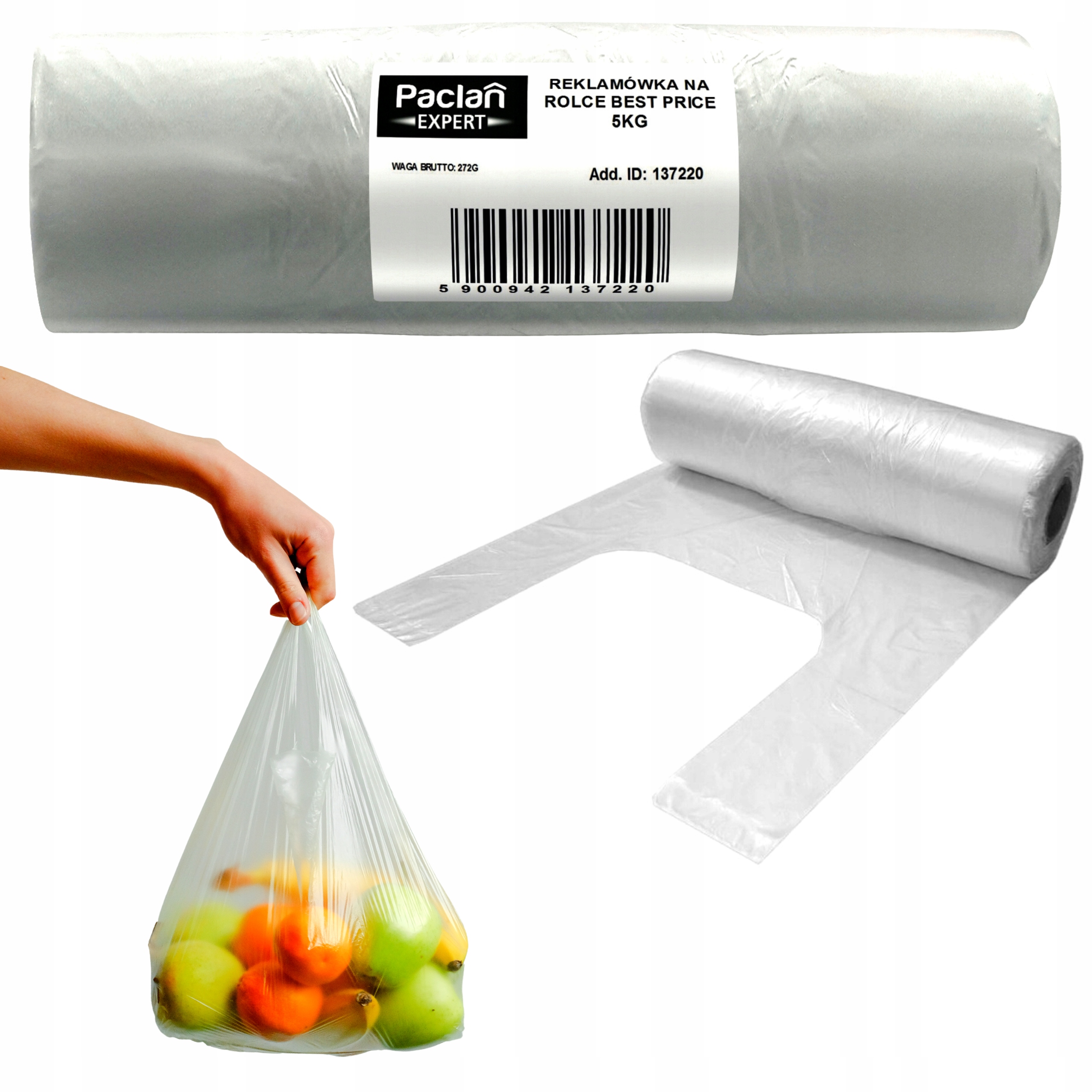 

Reklamówki WORki Zrywki Jednorazowe 5KG 120SZT