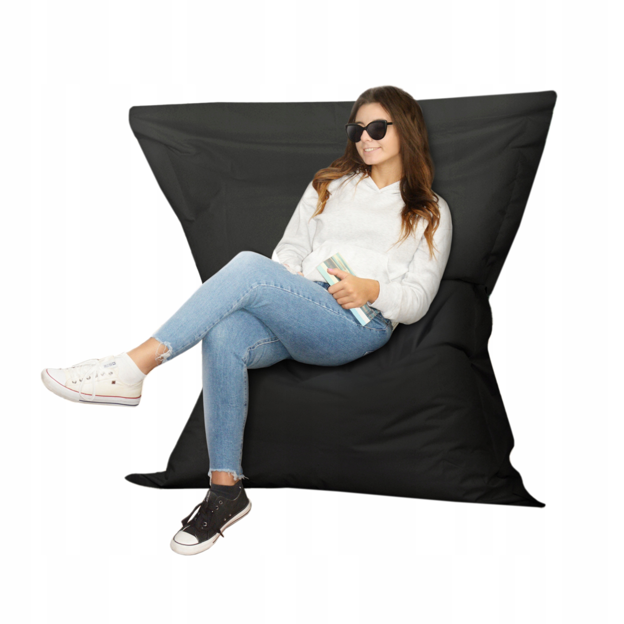 

Pufa Worek do siedzenia 350L 140x180 cm Czarny