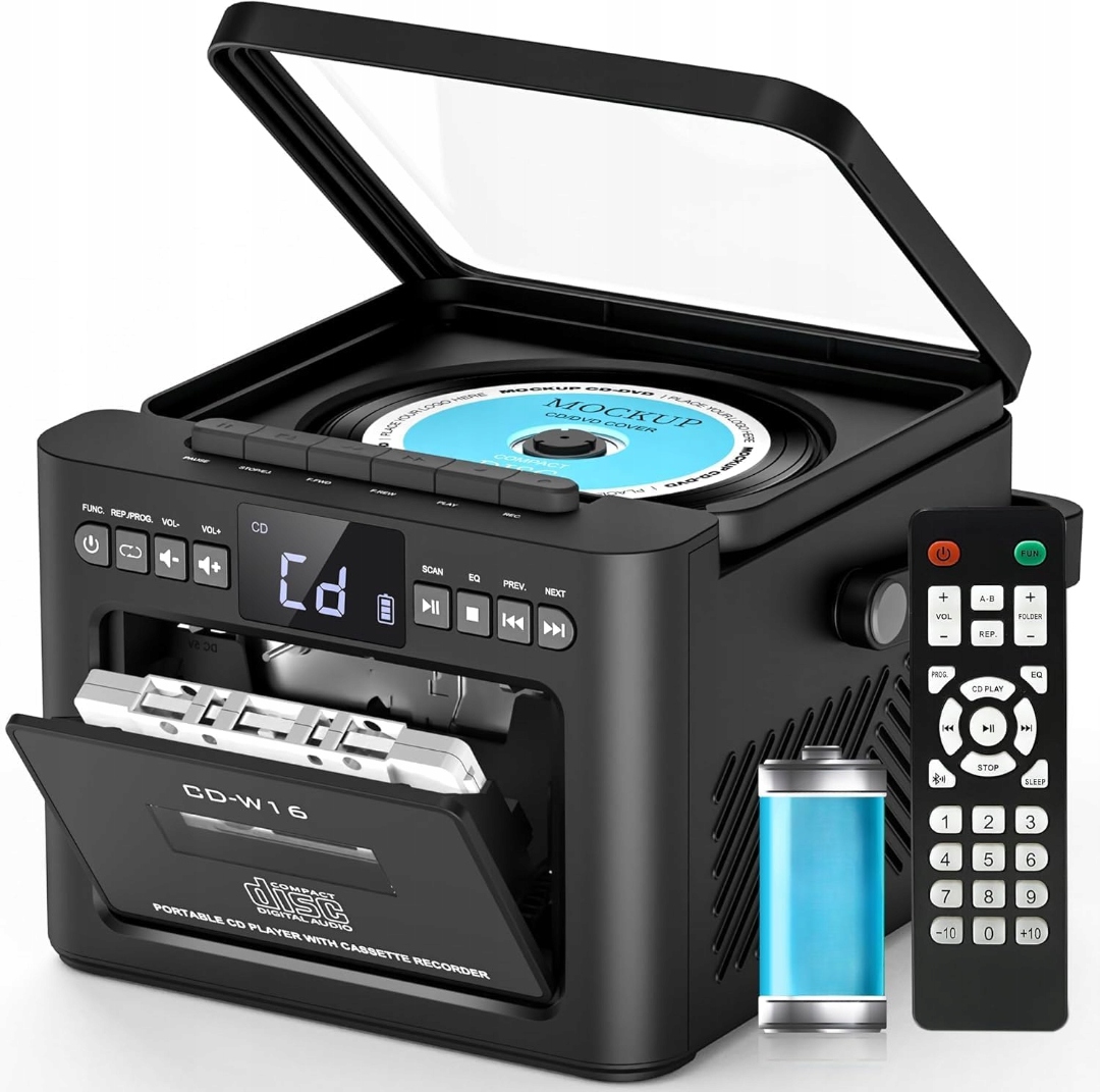 CD Prehrávač Walkman Greadio Discman Kazetový 5000MAH Tf/sd Stereo Reproduktor