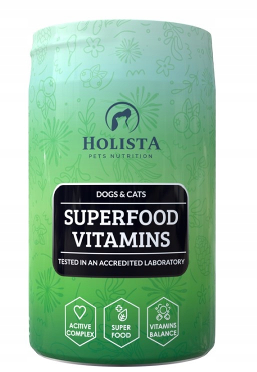 Levně Holista Superfood Vitamins 200g Vitamíny Pro Psa A Kočku Kryl Spirulina Růže