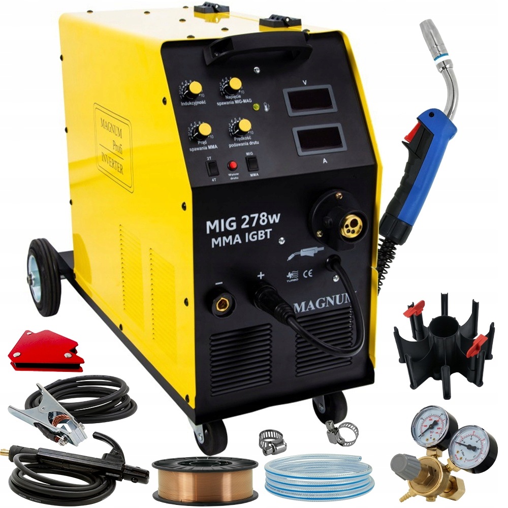 Spawarka Mig Mag Migomat Magnum 278W Mma indukcyjność 400V 4x4 2T 4T Igbt