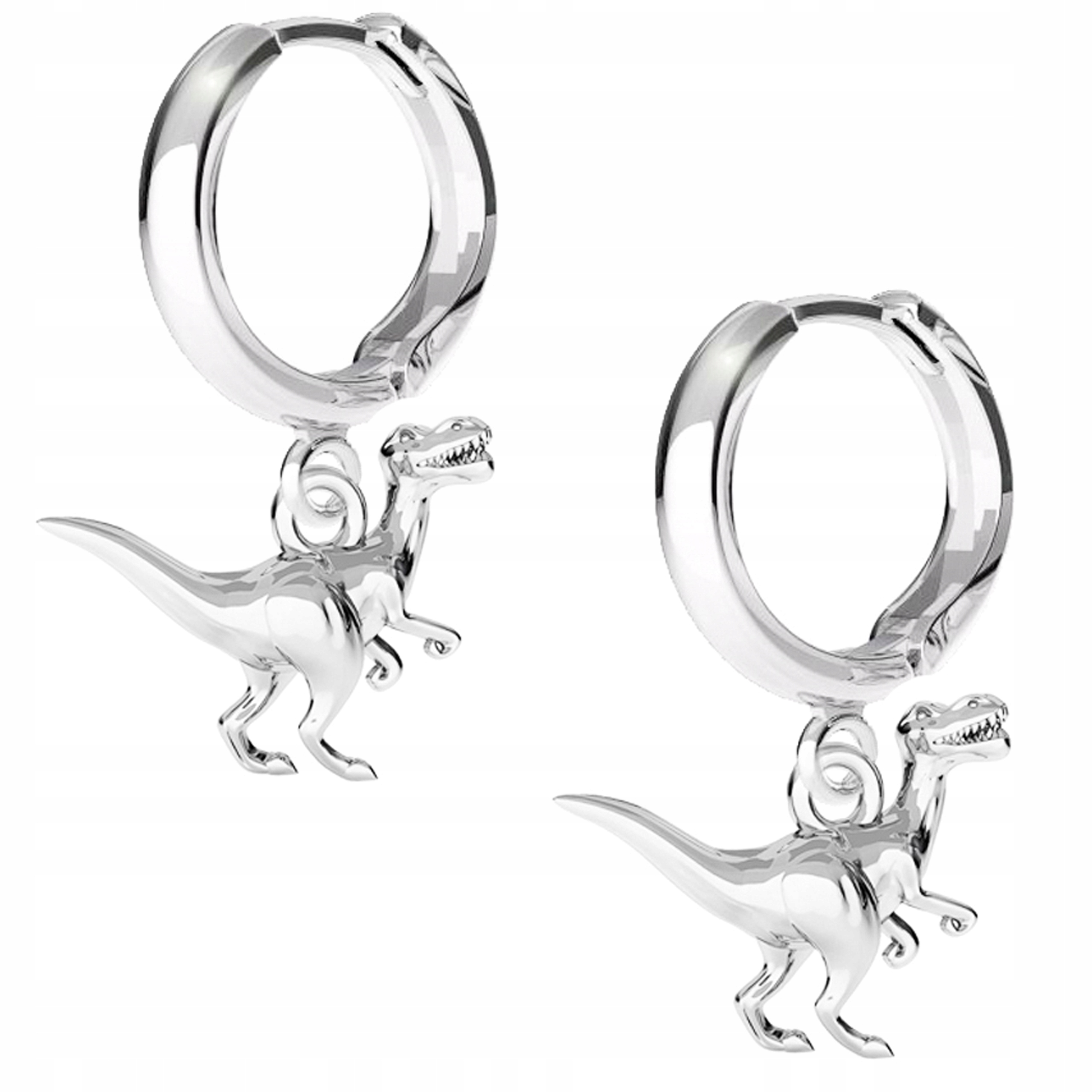 Stříbrné náušnice Dinosaurus T-rex 925