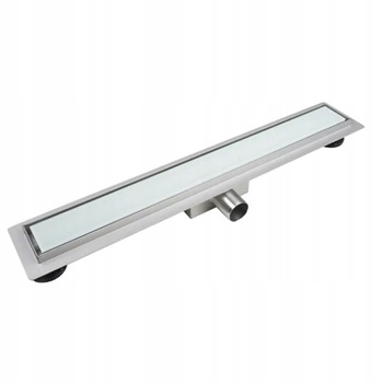 Balneo sklenený lineárny odtok G-drain Next Milky 70 cm