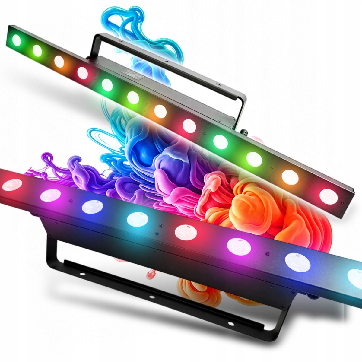 Scénická Osvětlovací Lišta Led Nosník DMX Pixel Control 12x4W Rgba