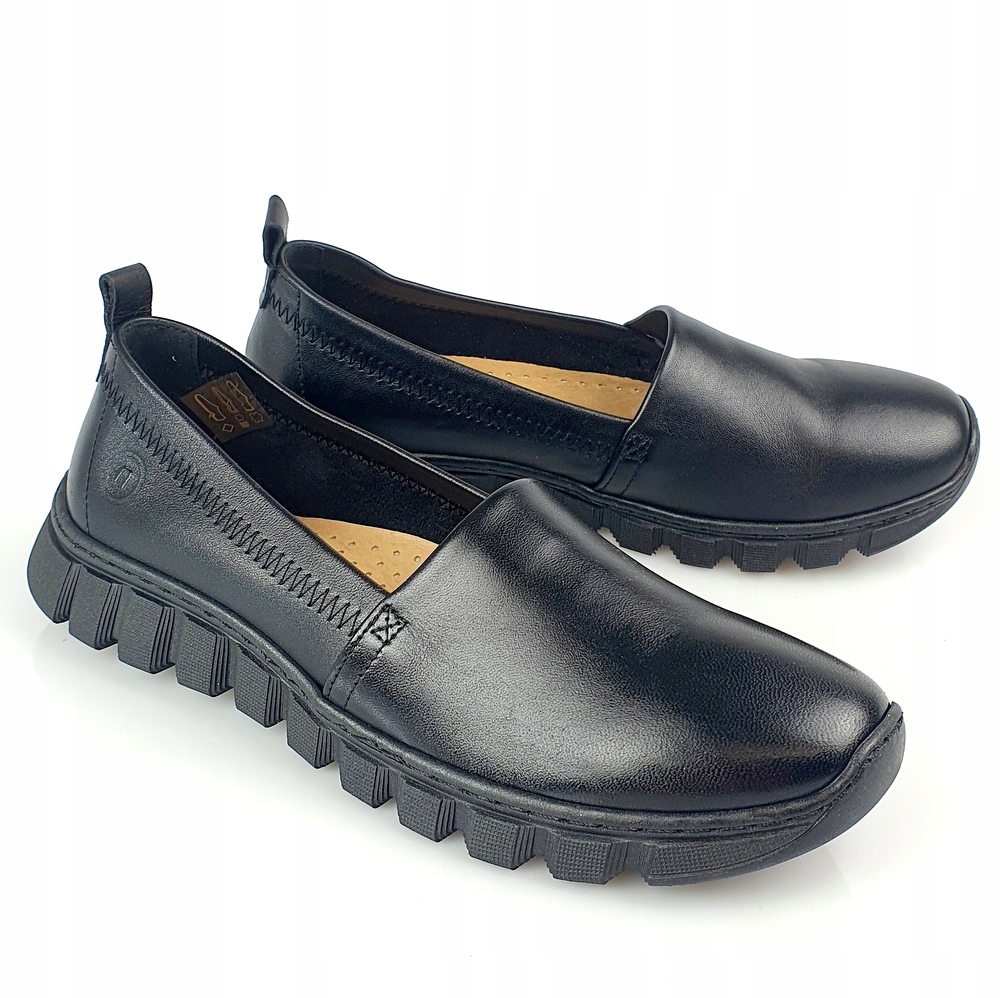 MOKASYNY NESSI CZARNE 23430 r. 37 Długość wkładki 24.5 cm