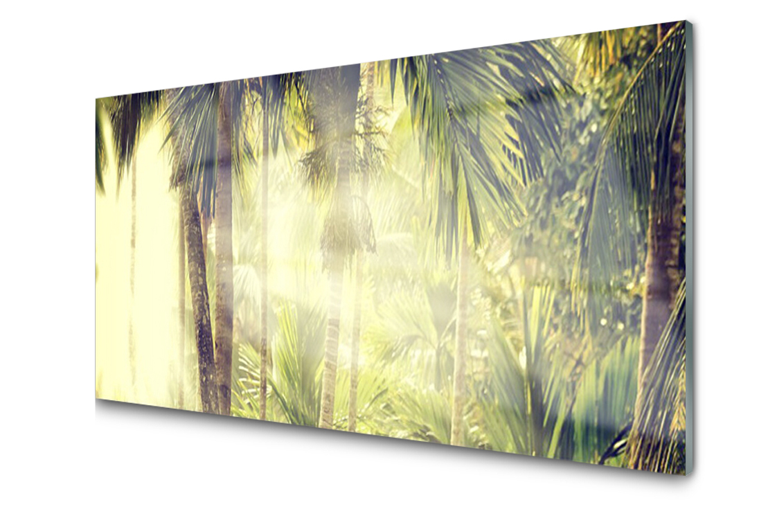 

Panel szklany Płytka Las Palmy Drzewa 100x50