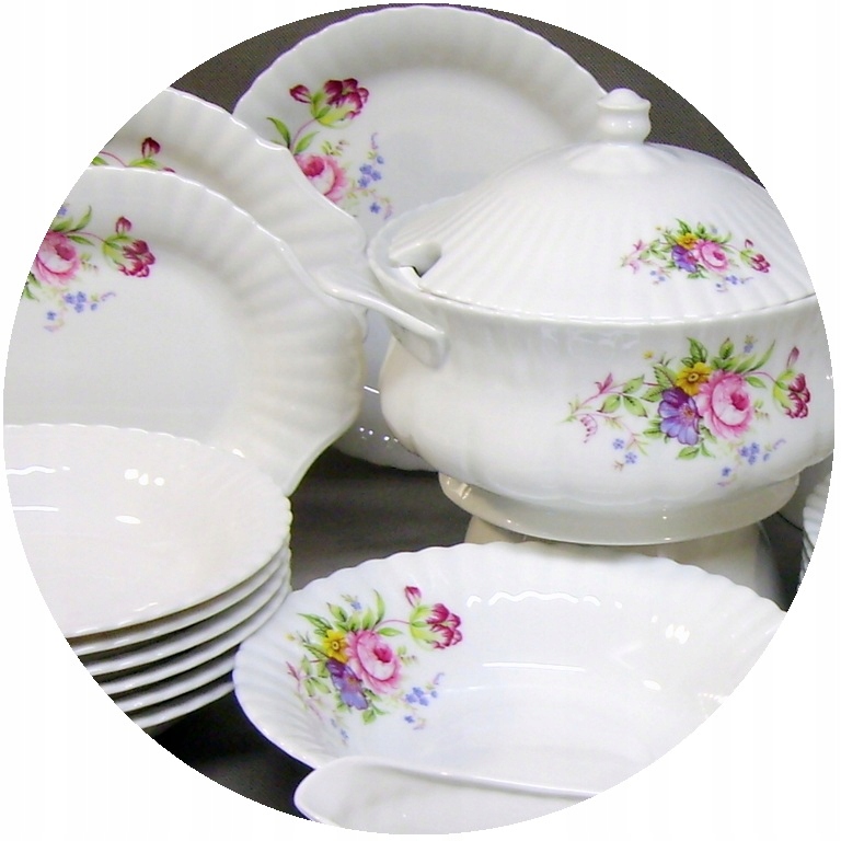 960 Serwis Obiadowy 12/45 Iwona Chodzież Porcelana
