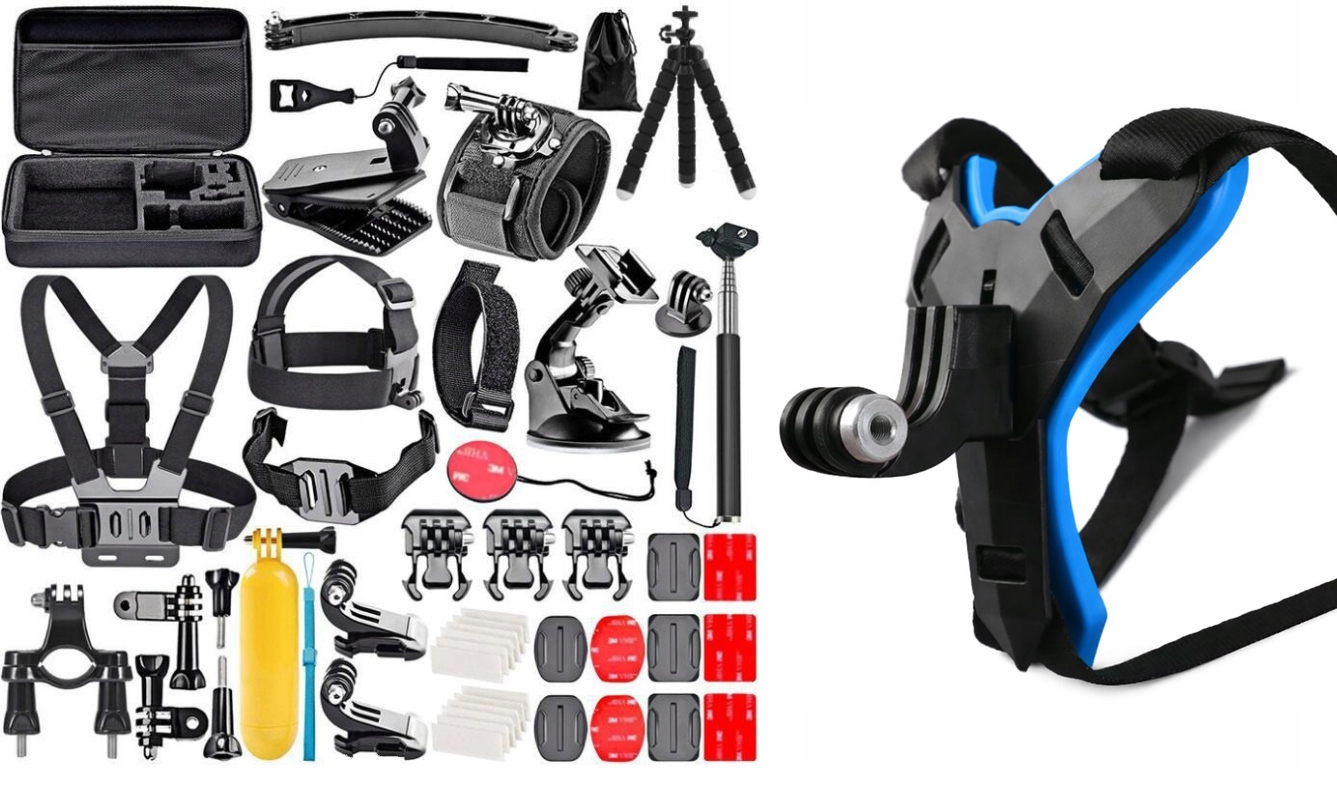 Příslušenství pro GoPro 13 12 11 10 9 8 7 6 5 4 Sada 50v1 Držák Helmy Dji