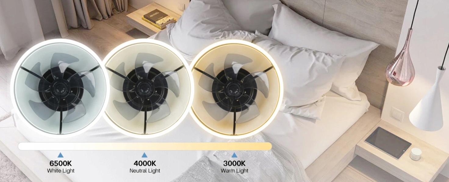 WENTYLATOR SUFITOWY LED WIATRAK BIAŁY LOFT + tryb zimowy + PILOT Marka bez marki