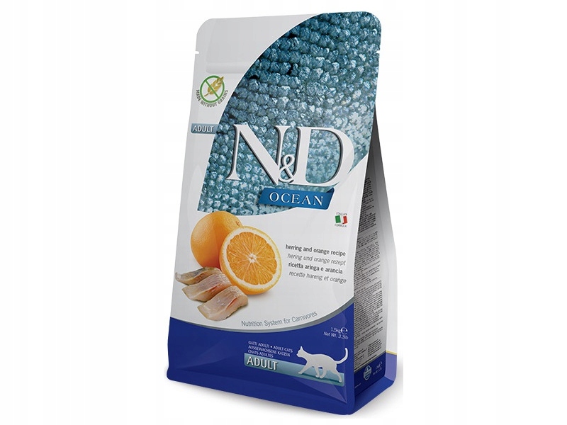 Karma dla kota Farmina Śledź i pomarańcza 1.5 kg