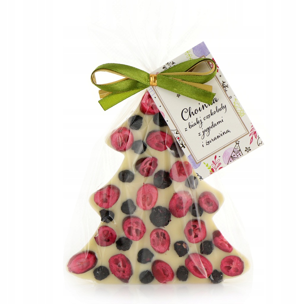 Levně 3x Cortez – Vánoční stromek z bílé čokolády s brusinkami a borůvkami 65 g