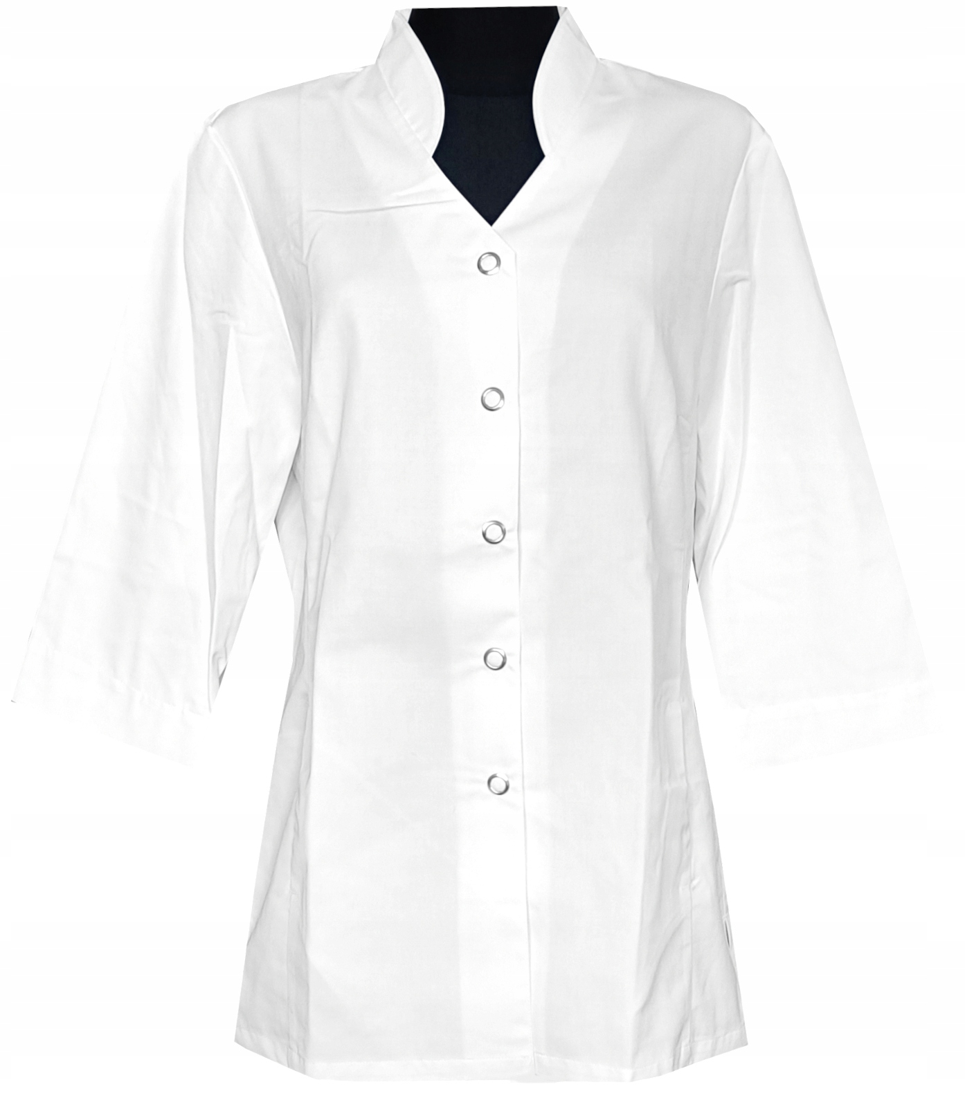 FARTUCH DAMSKI LEKARKI PIELĘGNIARKI CLINIC DRESS MEDYCZNY KITEL BIAŁY 40