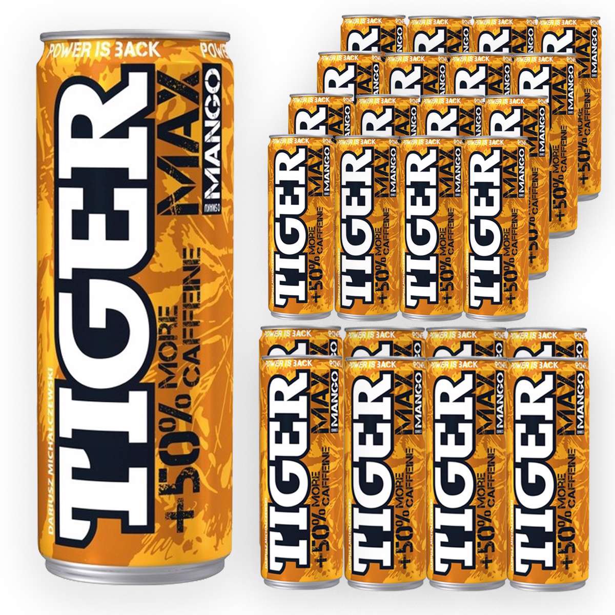 Levně energetický nápoj Tiger Max sycený s příchutí manga 250 ml x 24 kusů