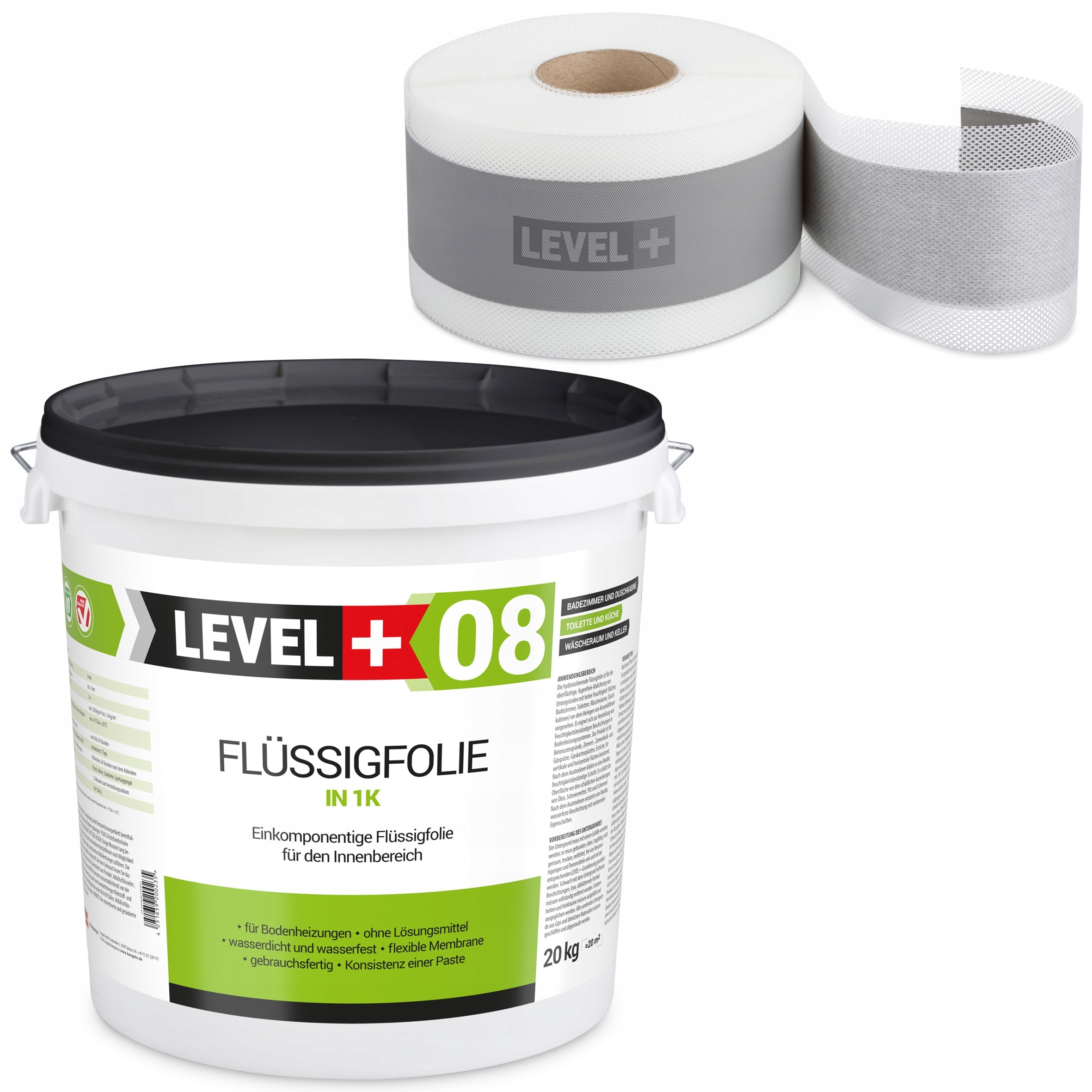 Hydroizolace Sada páska 20 m Fólie 20 kg