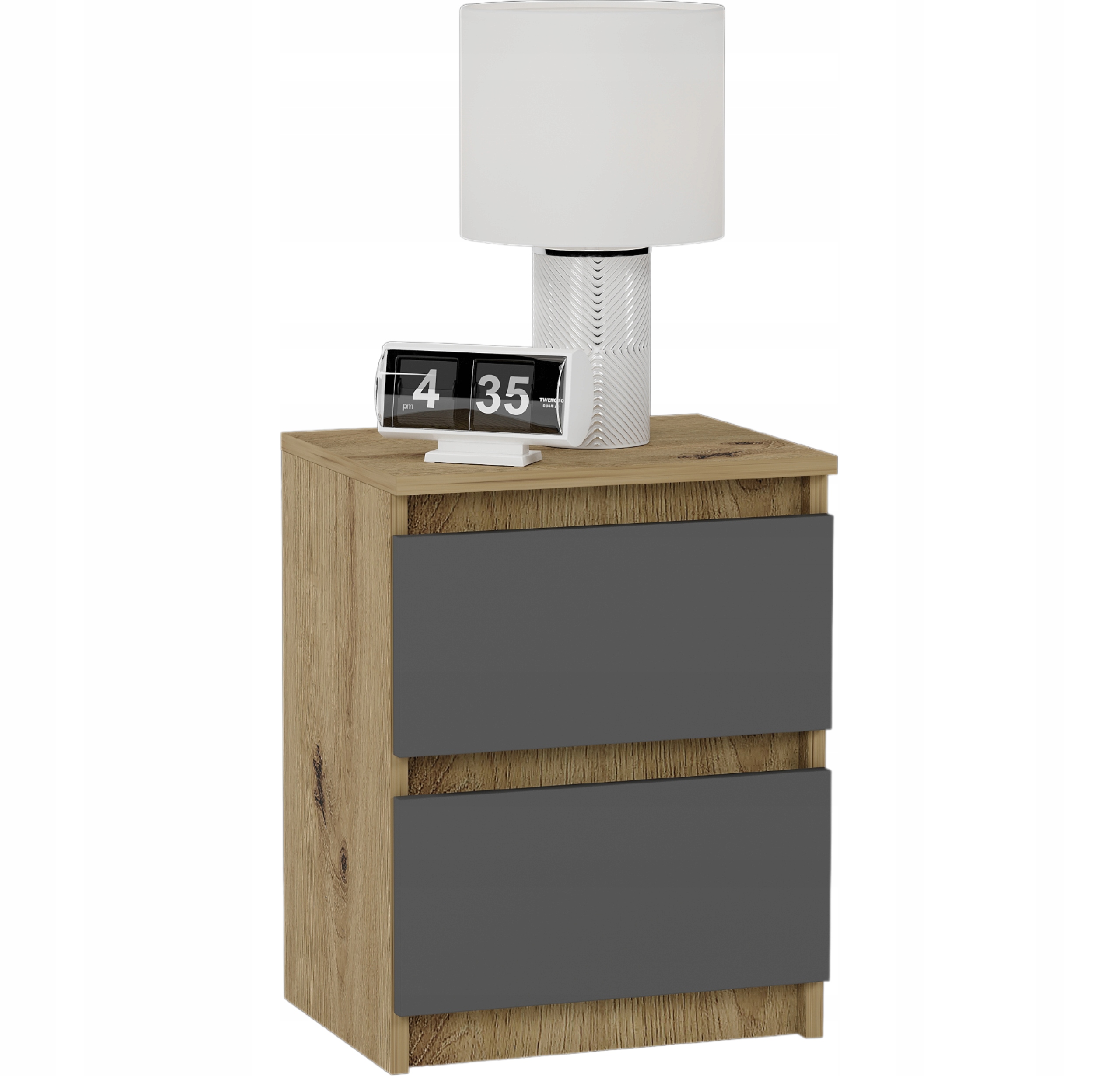 Szafka nocna komoda stolik 40cm R-2 ARTISAN MIX ANTRACYT