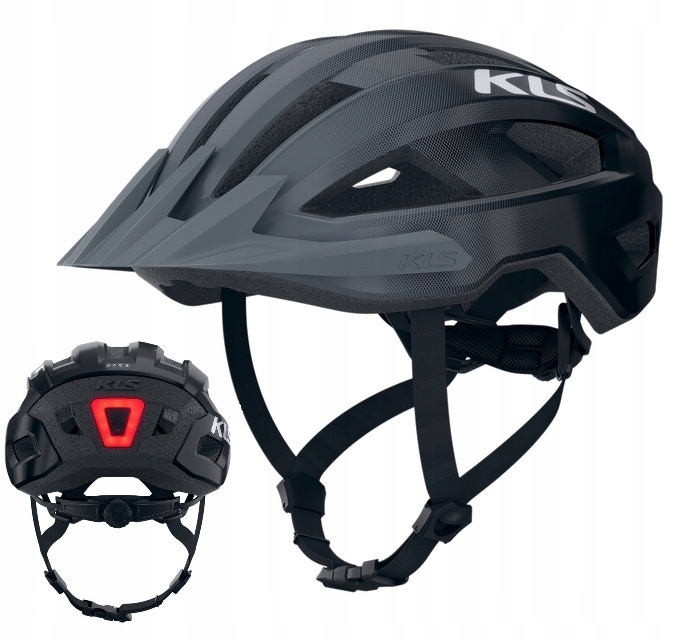 Kask rowerowy Kellys Daze Lumio z lampką Black czarny L/XL 58-61 cm