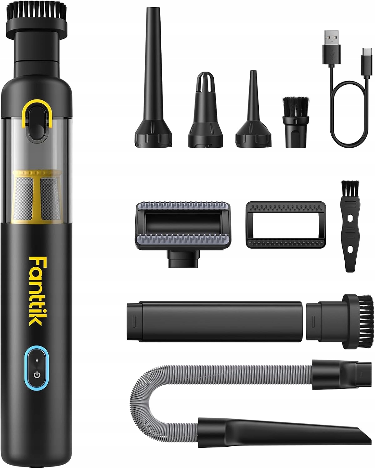 Fanttik Slim V8 Apex Odkurzacz ręczny 19000Pa RobustClean Pompka 4w1 zestaw