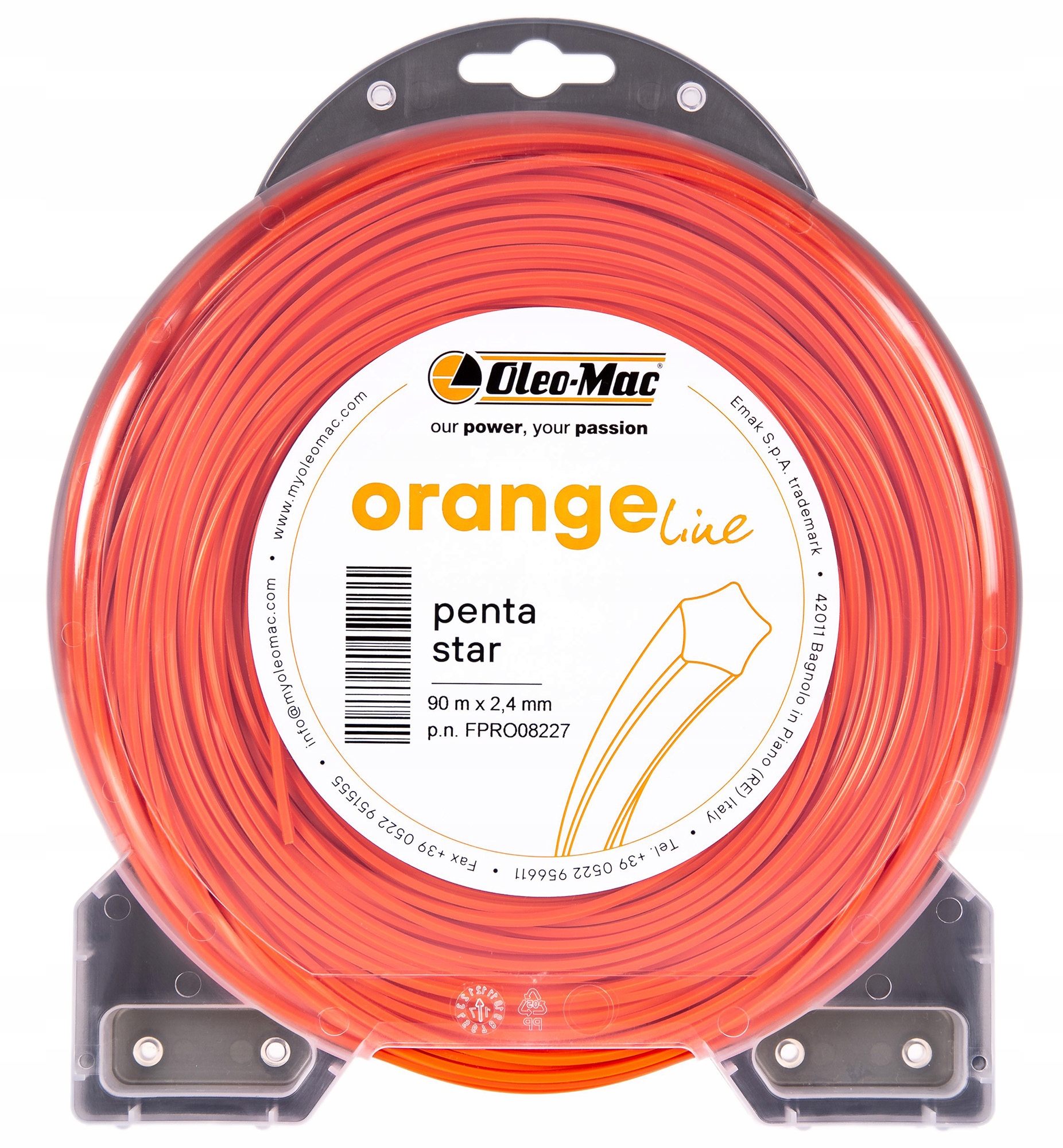 

Oleo-Mac 2,4/90 Penta Star żyłka tnąca Orange line