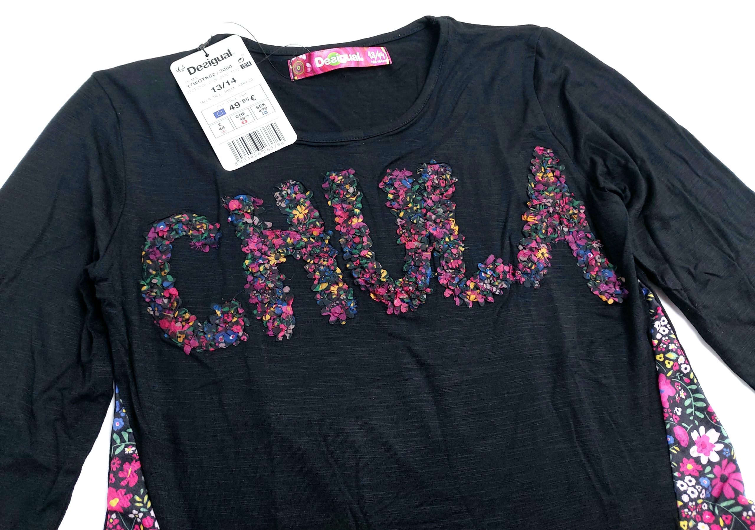 DESIGUAL TUNIKA koronka HAFTY 3/4 98 104 Wiek dziecka 3 lata +