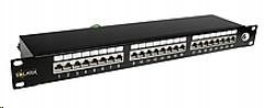 Solarix Patch panel 24 x RJ45 CAT6 Stp čierny 1U SX24-6-STP-BK 24200124