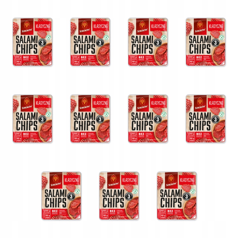 Salami chipsy klasické 60 g Salami z Dębice X11