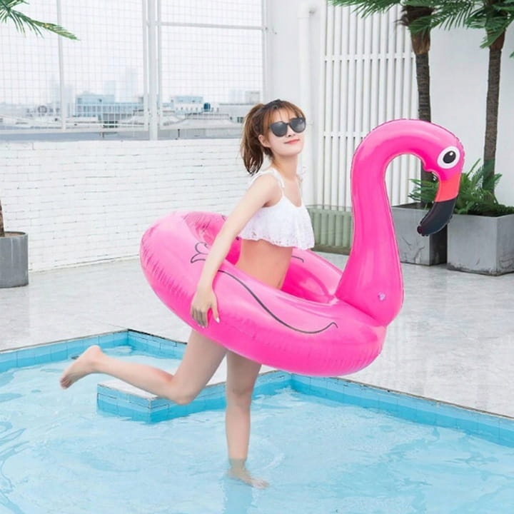 KOŁO DMUCHANE DO PŁYWANIA SIEDZISKO PONTON FLAMING RÓŻOWY Model PŁY.K.FLAM.bro