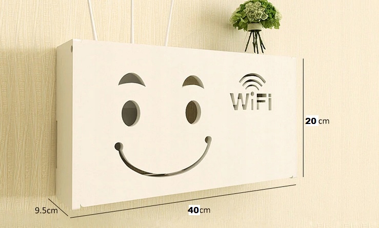 Dekoracja Półka Wisząca na Router WiFi Kwiatek Marka Sound