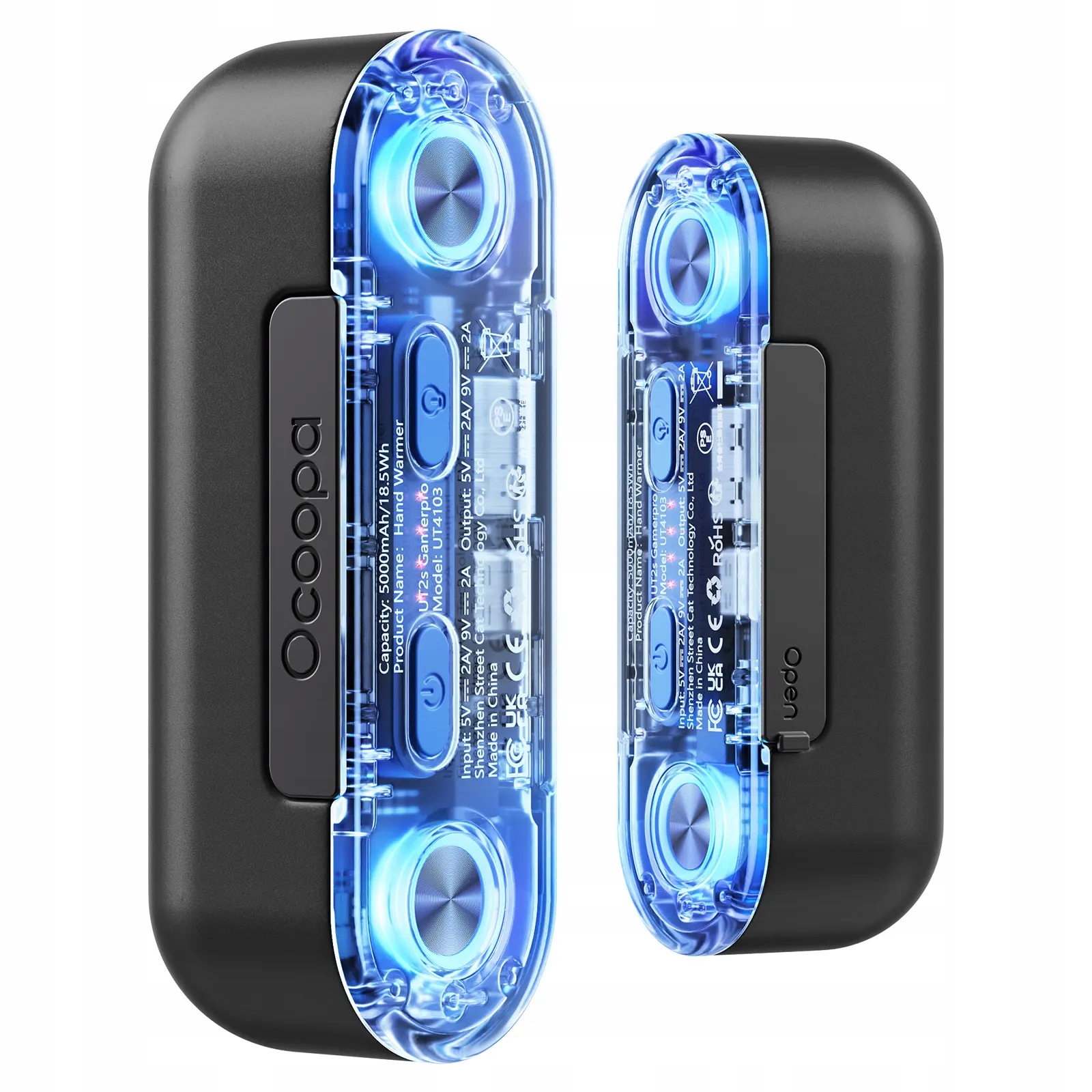 Ohřívač rukou Ocoopa UT2s GamerPro, 2x 5000 mAh, až 2*8 h, powerban