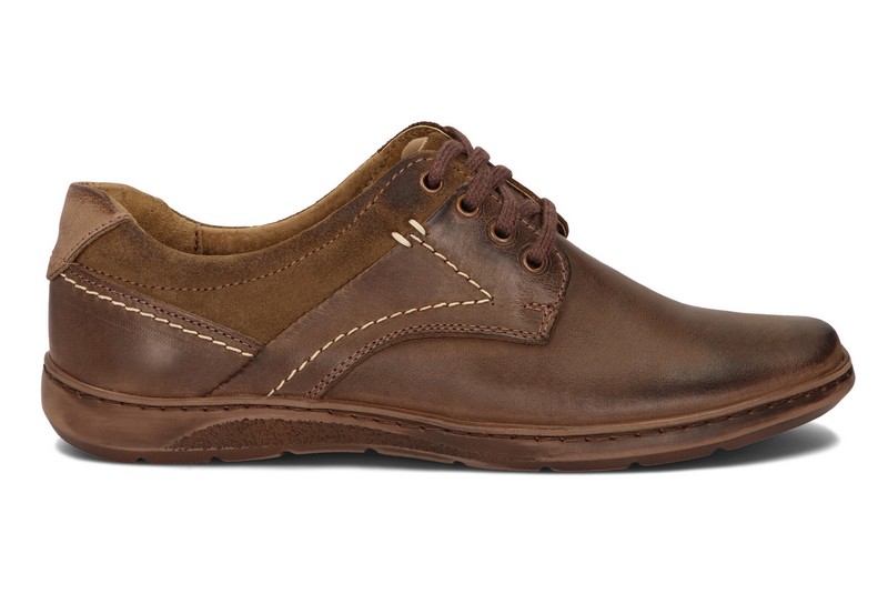 

Półbuty Męskie Buty Casual Skóra 858 Brązowy 40