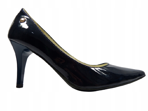 modré klasické kožené lodičky asymetrické kožené lodičky J.w 36,5