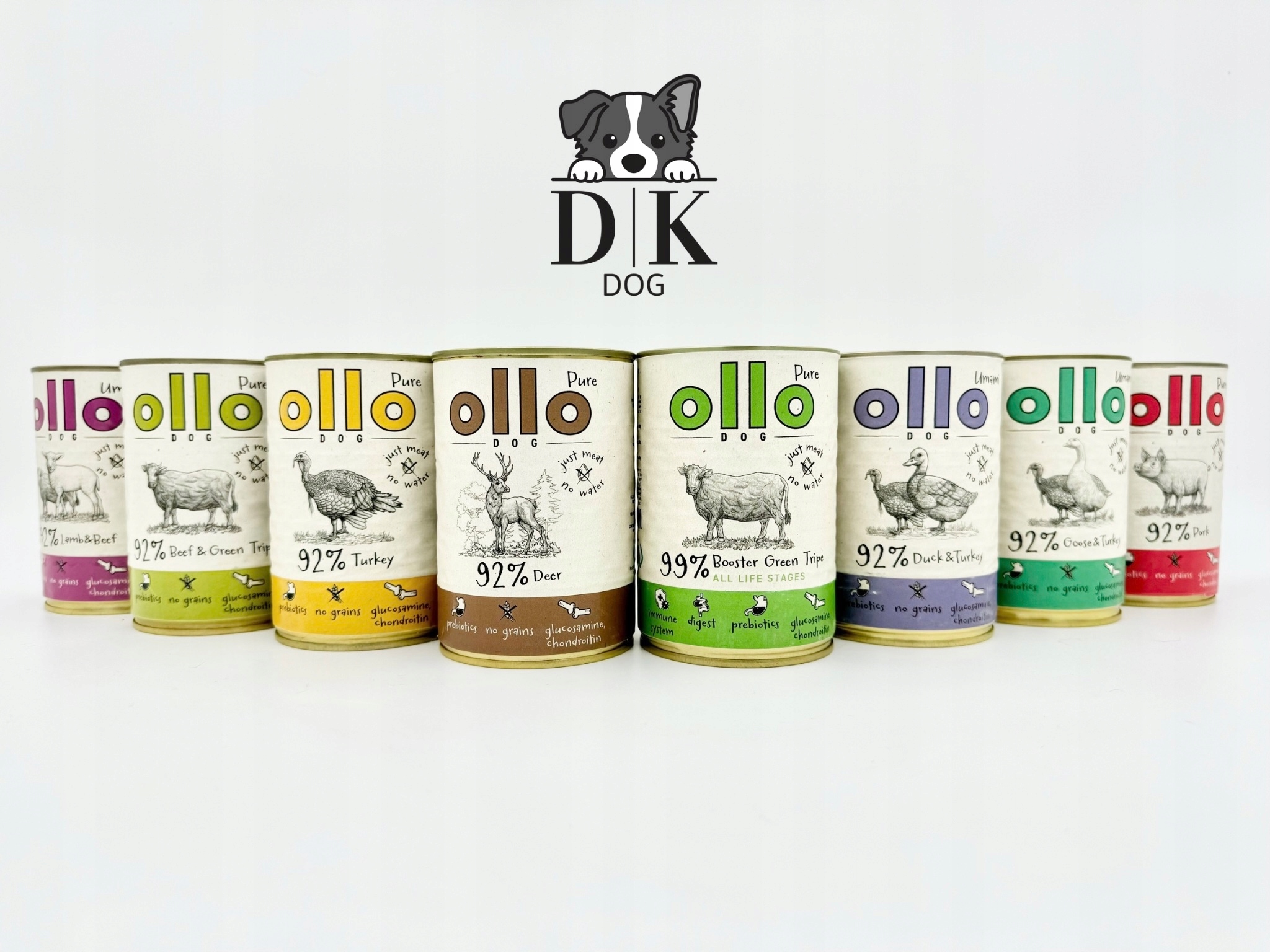 Ollo mokré Krmivo pro psy 6x850g MIX Chutí