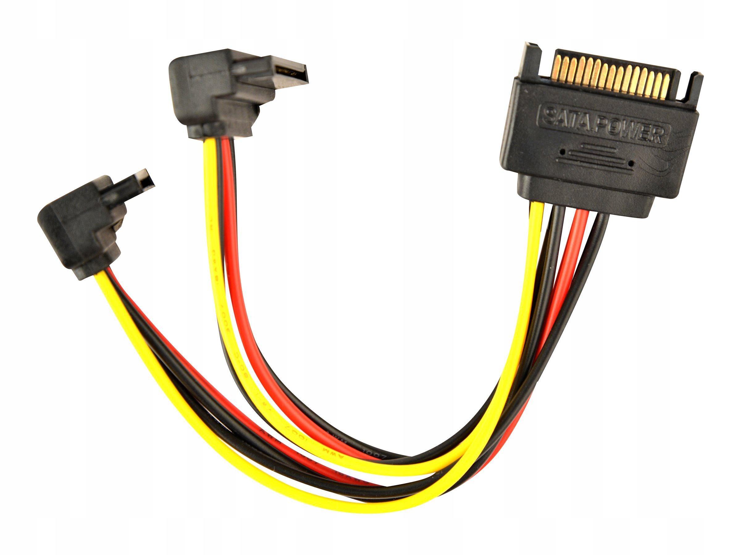 GEMBIRD CC-SATAM2F-02 Gembird kabel SATA zasilającyM -> SATA F x2, kątowy
