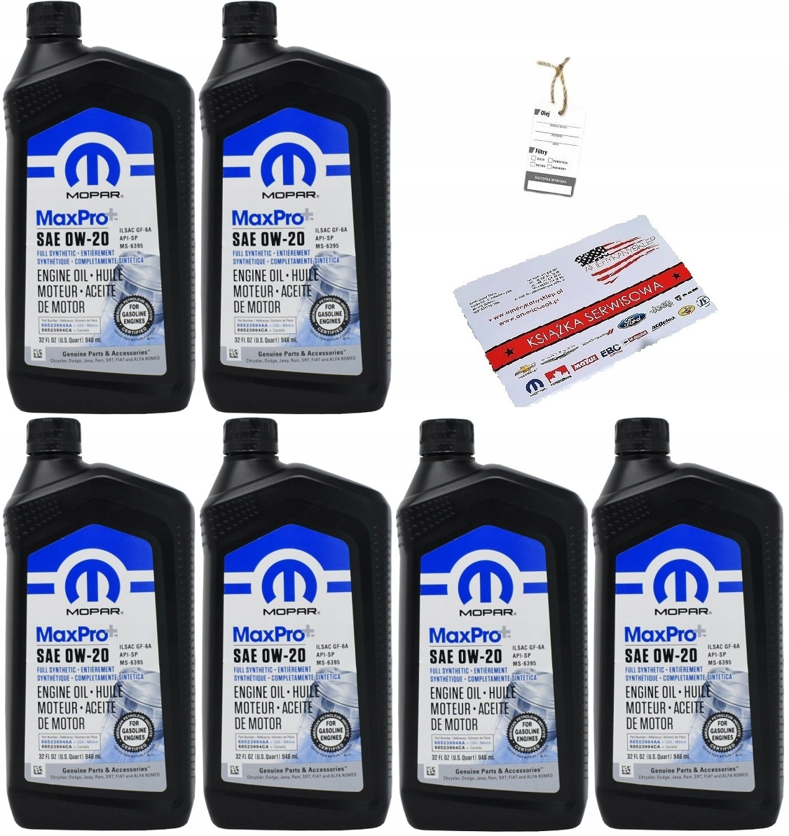 MOPAR 0W20 MS-6395 6 X 0,946ML + GRATISY