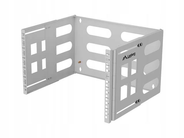 Lanberg Nástěnný držák rack 19'' 6U 497x400/240 šedý
