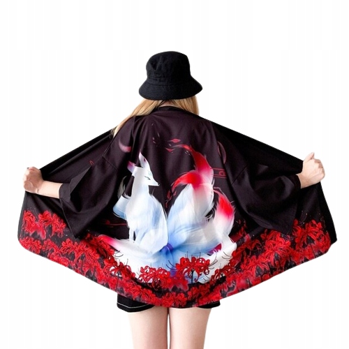 

Kimono Damskie Letnie Szlafrok Japońskie Lato Wzór