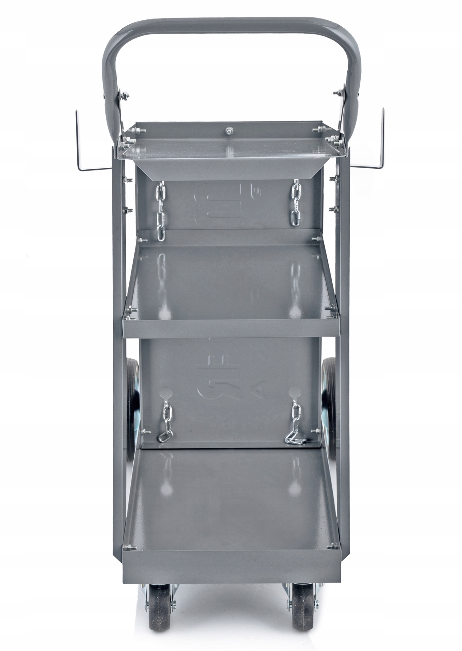 WÓZEK SPAWALNICZY DO SPAWAREK MIG MAG MMA TIG z półką na butle STABILNY Szerokość produktu 39 cm