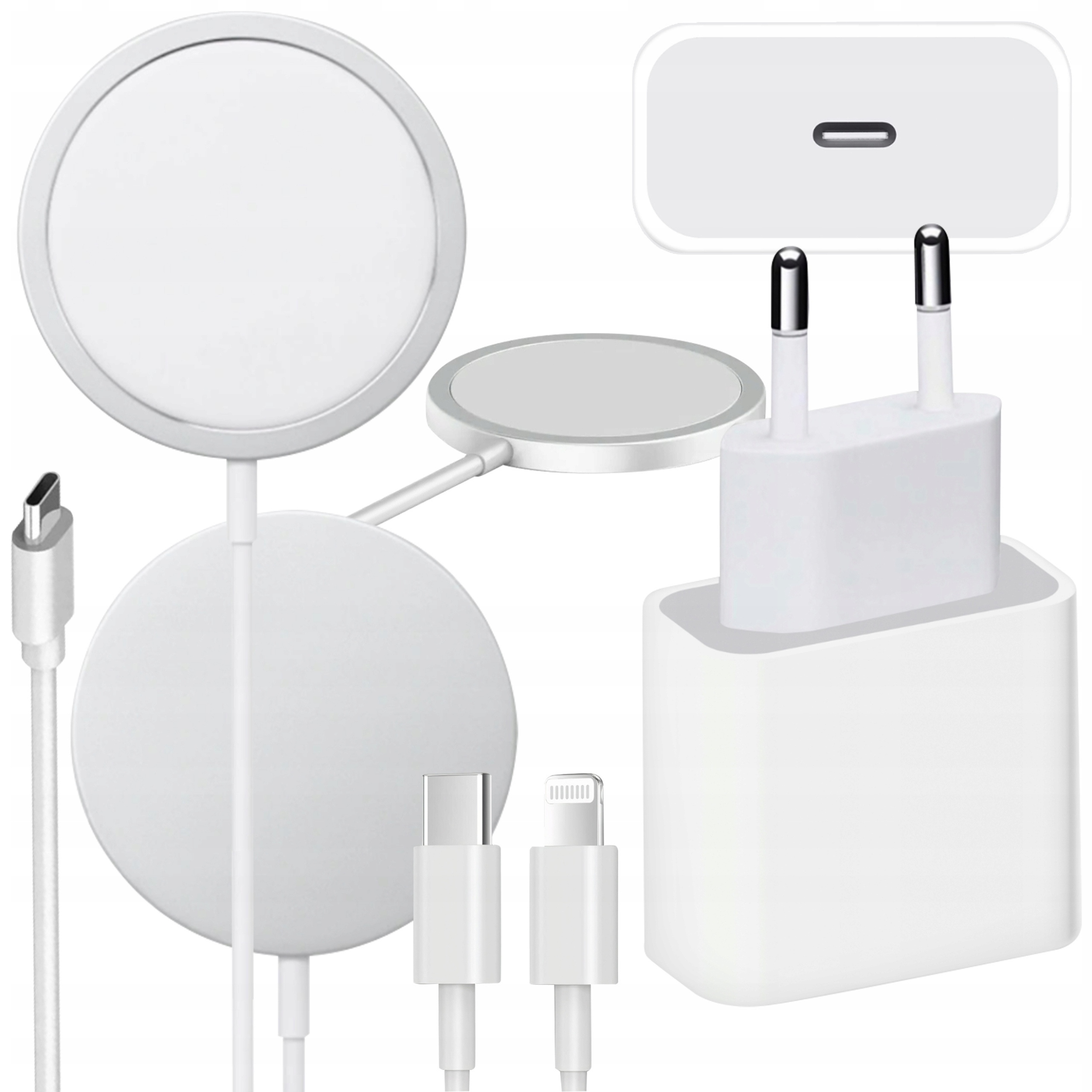 Ładowarka Indukcyjna Ładowarka Sieciowa Do Iphone 15/20W Usb-c Lighting