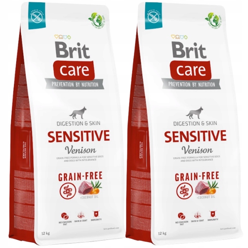 Sucha karma Brit Care Dog Grain-free Sensitive 2x12 kg