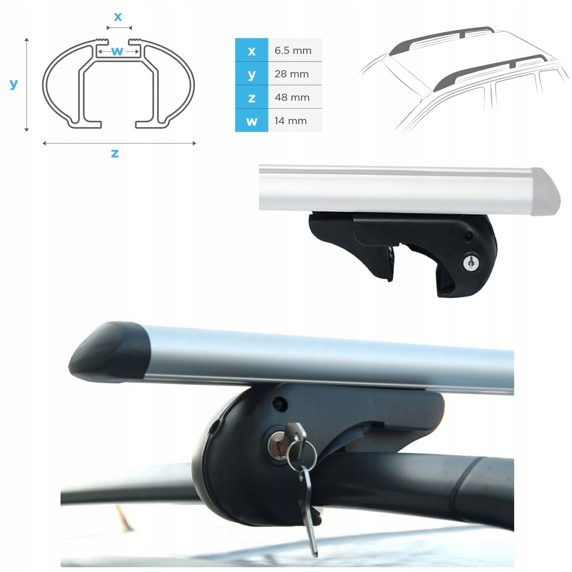 BAGAZNIK NA DACH RELINGI 4 ROWERY BRIO HUGGY LOCK Model BRIO HUGGY LOCK