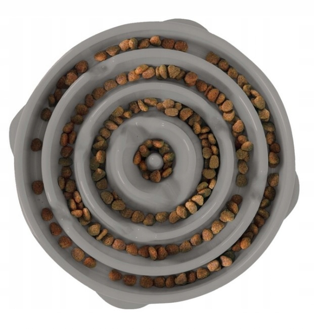 Levně Miska Zpomalující Krmivo Pro Psa Outward Hound Fun Feeder Šedá 698